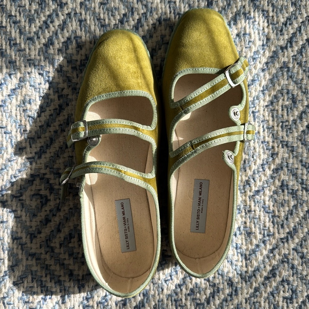 Lily Sisto Velvet Flats